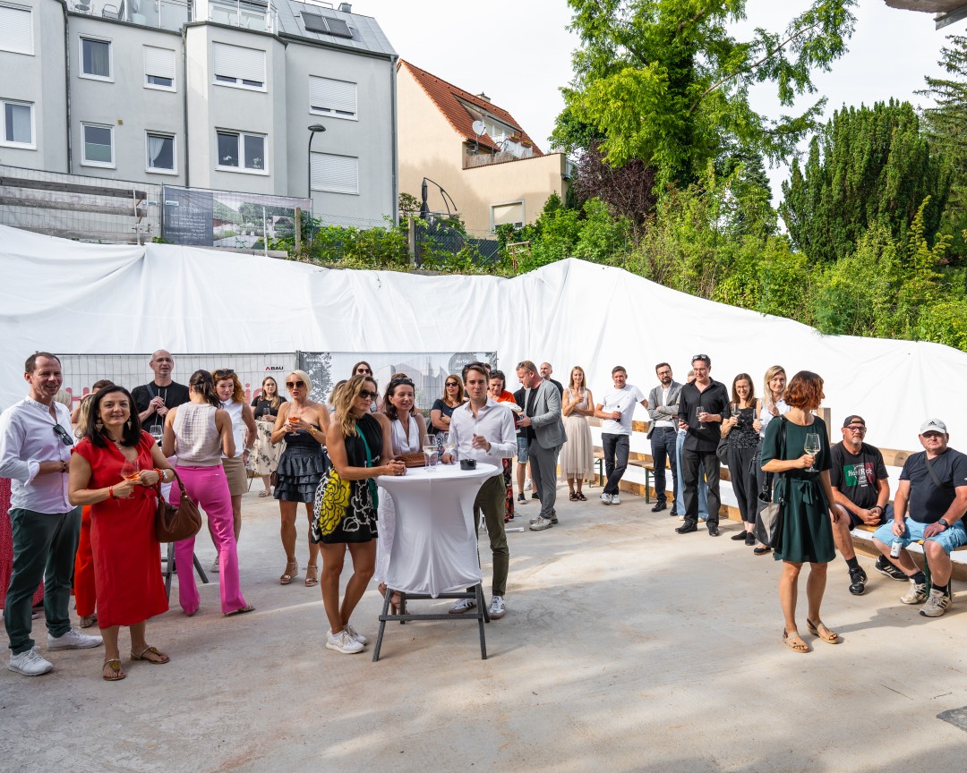 Gleichenfeier in der Hermesstraße